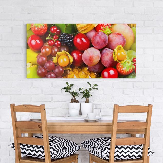 Canvas schilderijen Colourful Exotic Fruits