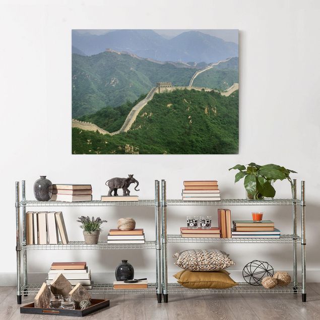 Canvas schilderijen The Great Wall Of China In The Open