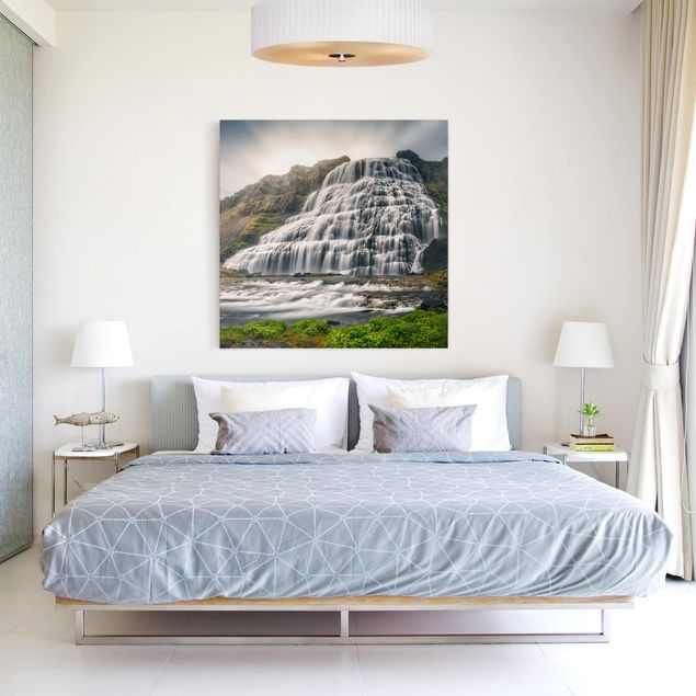 Canvas schilderijen Dynjandi Waterfall