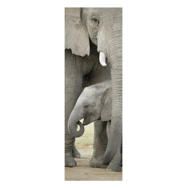 Canvas schilderijen Elephant Love