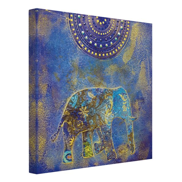 Canvas schilderijen Elephant In Marrakech