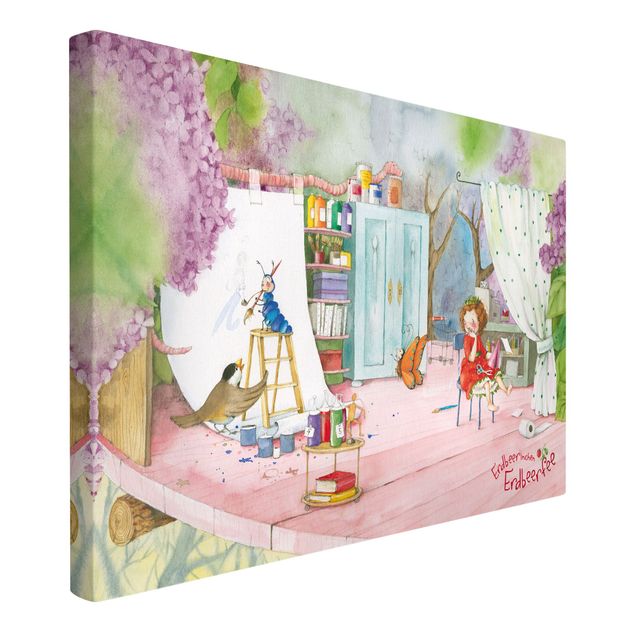 Canvas schilderijen Little Strawberry Strawberry Fairy - Tinker