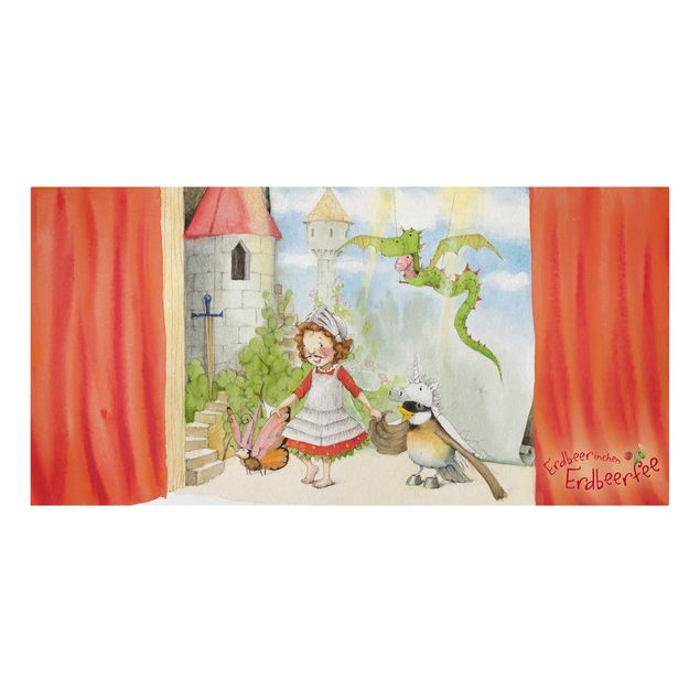 Canvas schilderijen Little Strawberry Strawberry Fairy - Drama