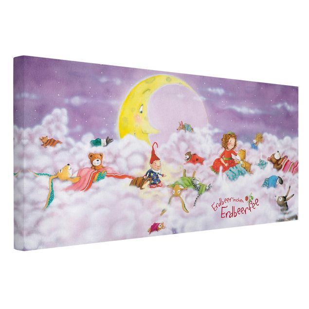 Canvas schilderijen Little Strawberry Strawberry Fairy - Above The Clouds