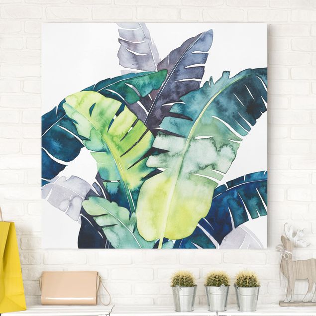 Canvas schilderijen Exotic Foliage - Banana