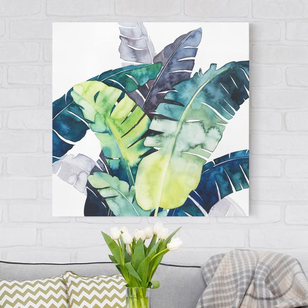 Canvas schilderijen Exotic Foliage - Banana
