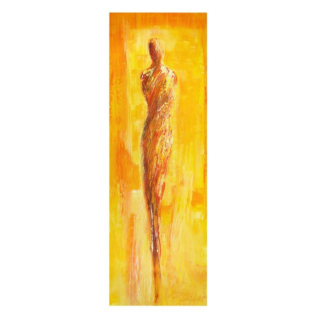 Canvas schilderijen Figure In Yellow