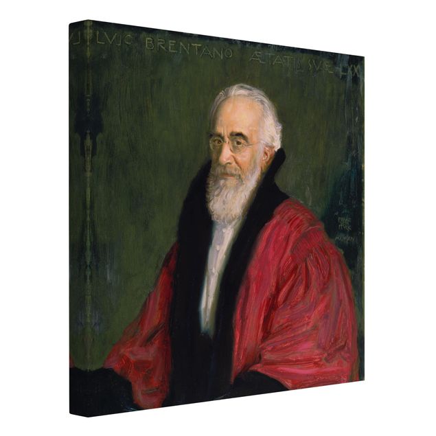 Canvas schilderijen Franz von Stuck - Portrait of Lujo Brentano