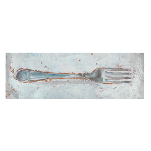 Canvas schilderijen Impressionistic Cutlery - Fork