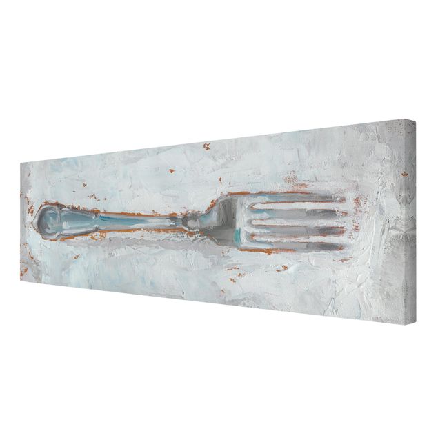 Canvas schilderijen Impressionistic Cutlery - Fork