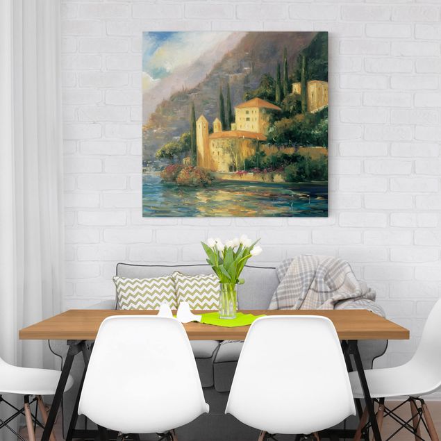 Canvas schilderijen Italian Countryside - Country House
