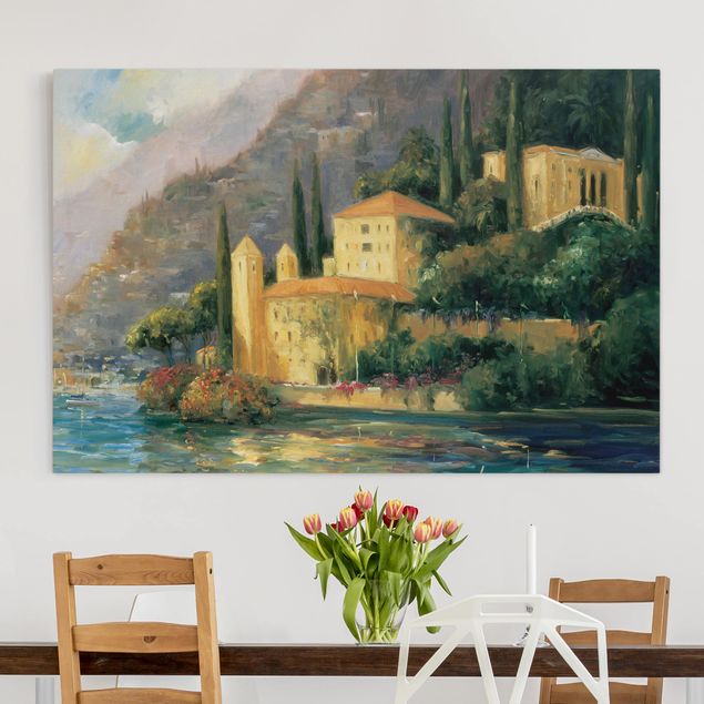 Canvas schilderijen Italian Countryside - Country House