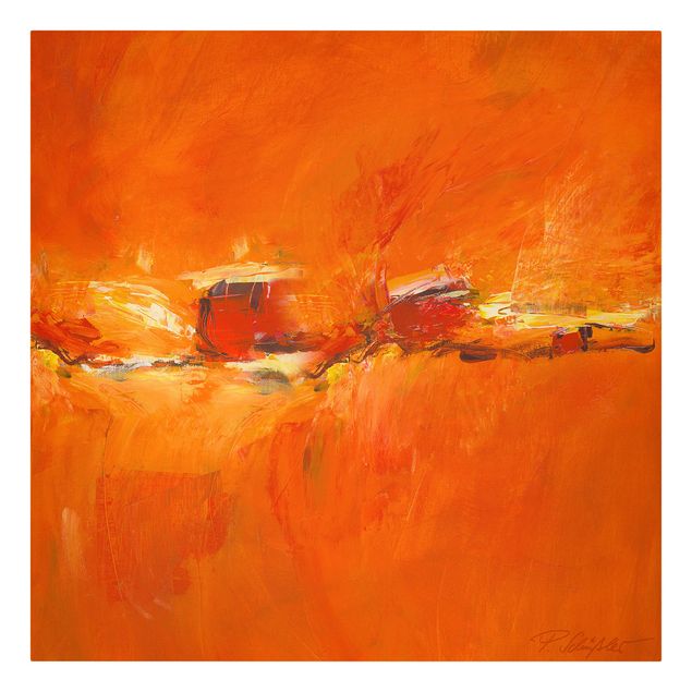 Canvas schilderijen Composition In Orange