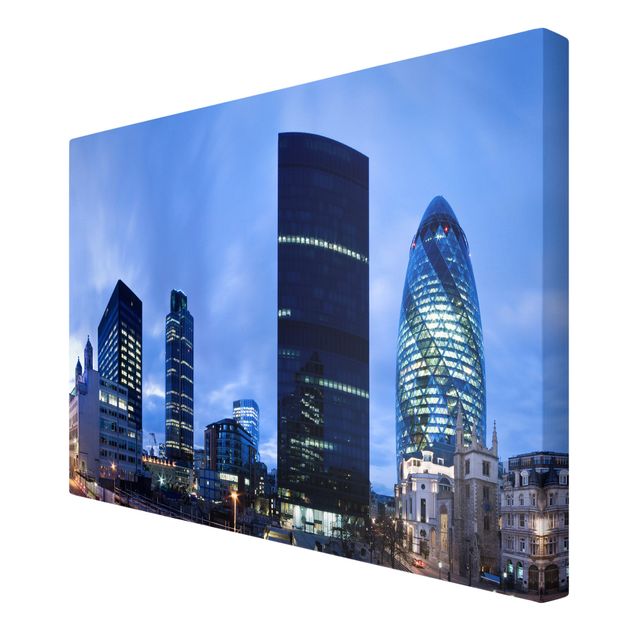 Canvas schilderijen London Financial District