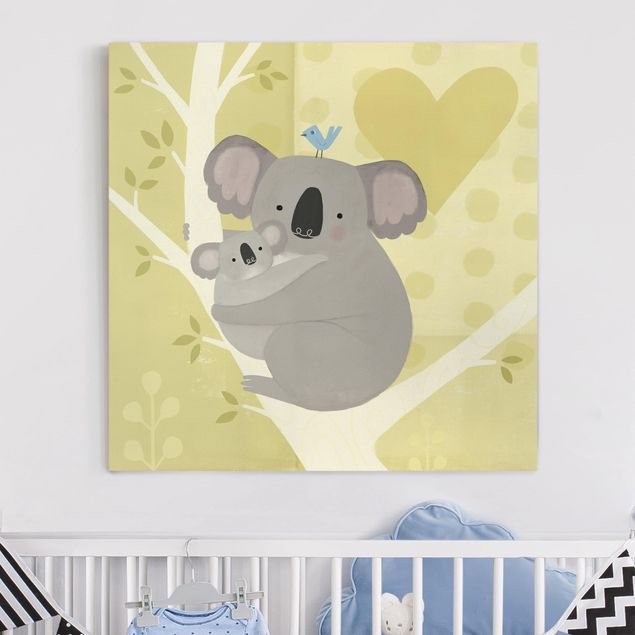 Canvas schilderijen Mum And I - Koalas