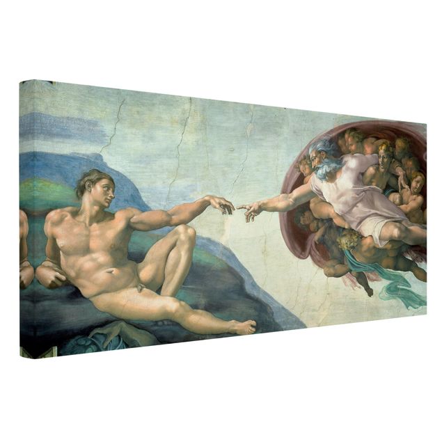 Canvas schilderijen Michelangelo - The Sistine Chapel: The Creation Of Adam