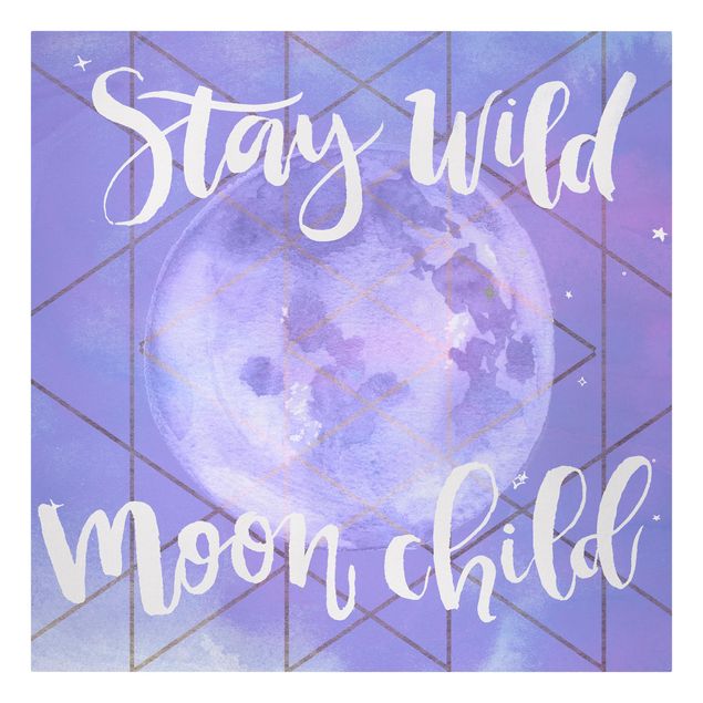 Canvas schilderijen Moon Child - Stay Wild