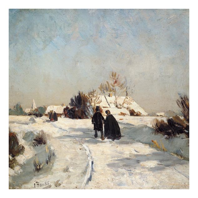 Canvas schilderijen Otto Modersohn - New Year's Day