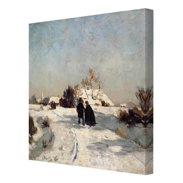 Canvas schilderijen Otto Modersohn - New Year's Day