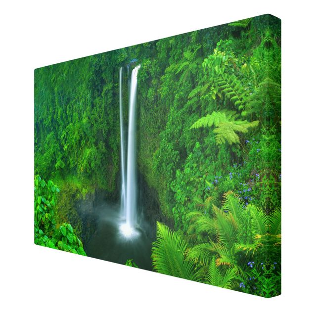 Canvas schilderijen Heavenly Waterfall