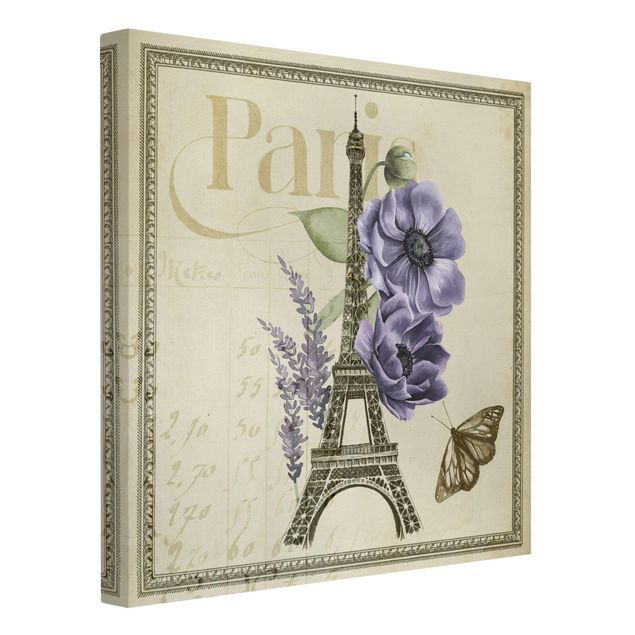 Canvas schilderijen Paris Collage Eiffel Tower