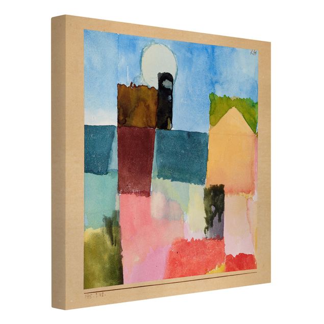 Canvas schilderijen Paul Klee - Moonrise (St. Germain)