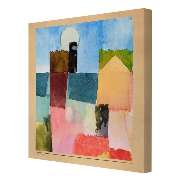 Canvas schilderijen Paul Klee - Moonrise (St. Germain)