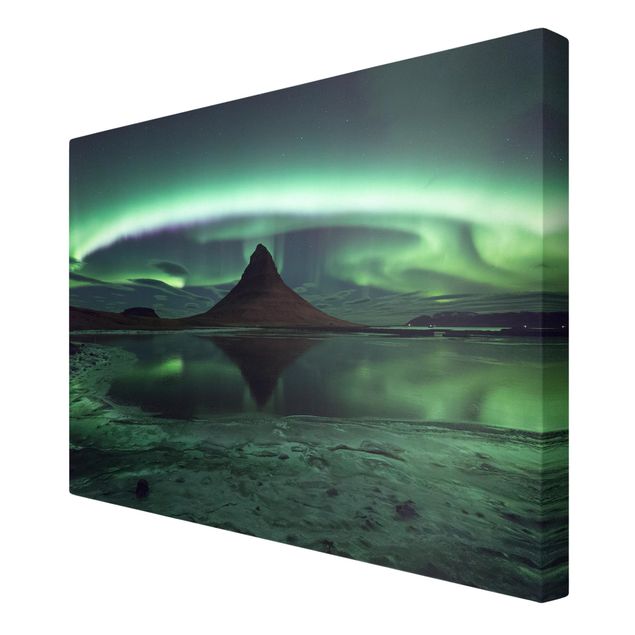 Canvas schilderijen Northern Lights In Iceland