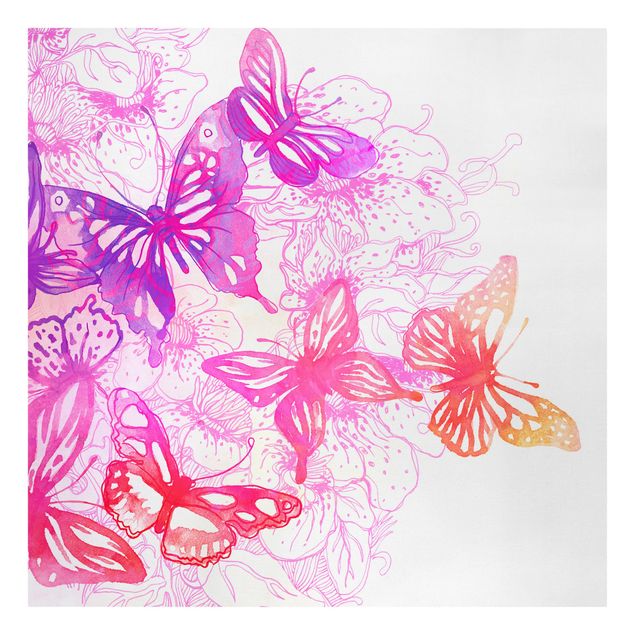 Canvas schilderijen Butterfly Dream