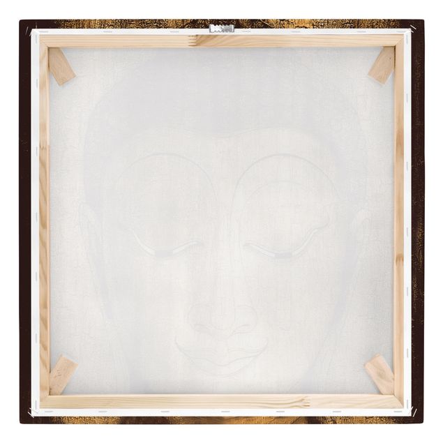 Canvas schilderijen Smiling Buddha