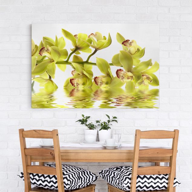 Canvas schilderijen Splendid Orchid Waters