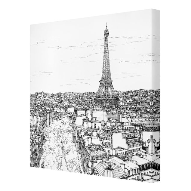 Canvas schilderijen City Study - Paris