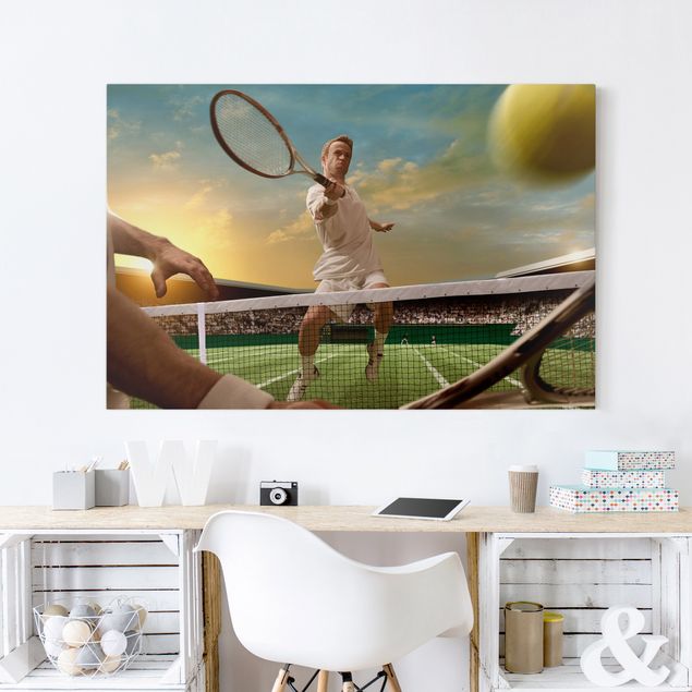Canvas schilderijen Tennis Player