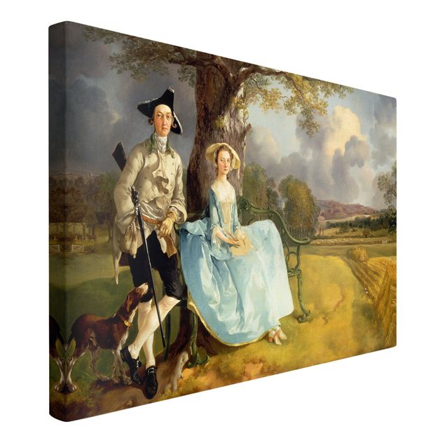 Canvas schilderijen Thomas Gainsborough - Mr. and Mrs. Andrews