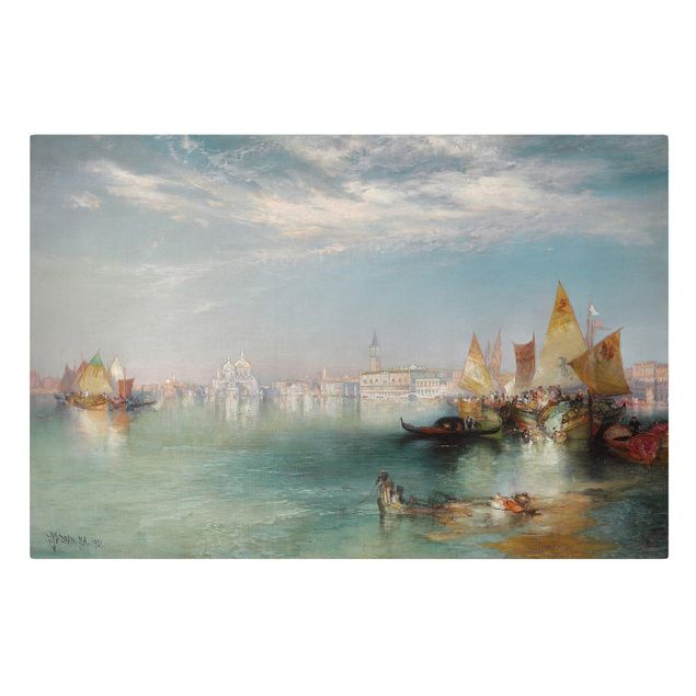 Canvas schilderijen Thomas Moran - Grand Canal, Venice