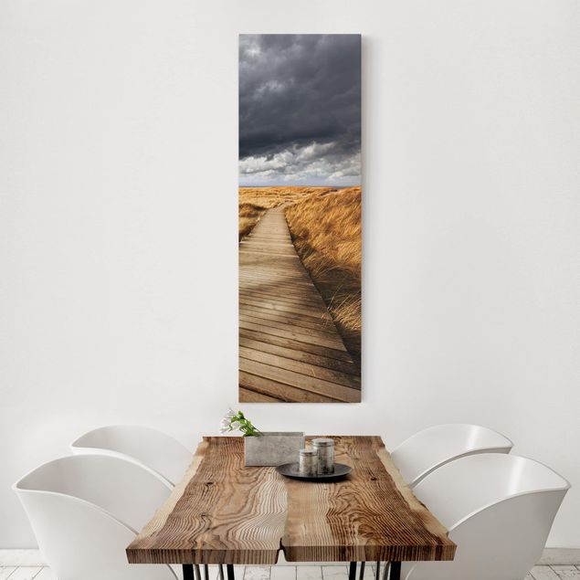 Canvas schilderijen Path Between Dunes