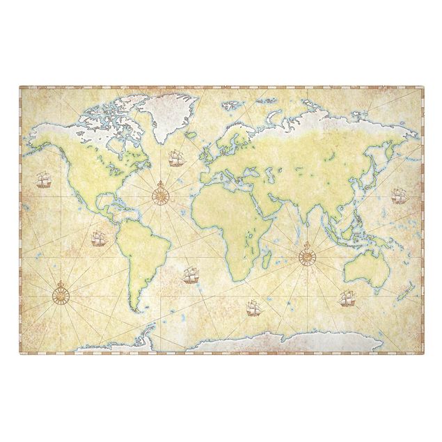 Canvas schilderijen World Map