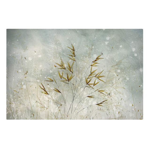Canvas schilderijen Delicate Branches In Winter Fog