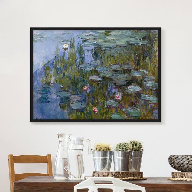 Ingelijste posters Claude Monet - Water Lilies (Nympheas)