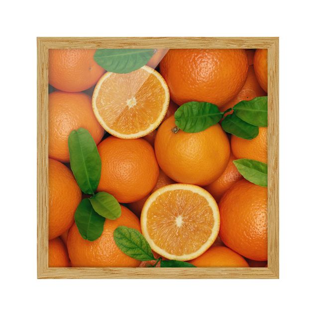 Ingelijste posters Juicy oranges