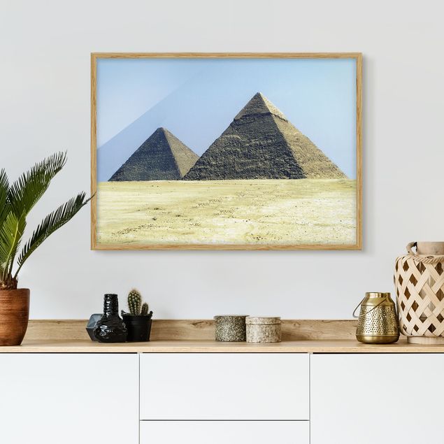 Ingelijste posters Pyramids Of Giza