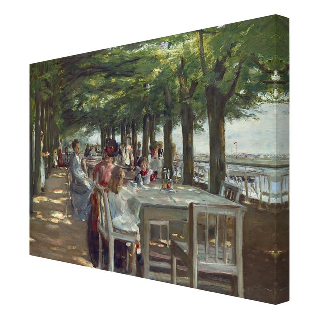 Canvas schilderijen Max Liebermann - The Restaurant Terrace Jacob