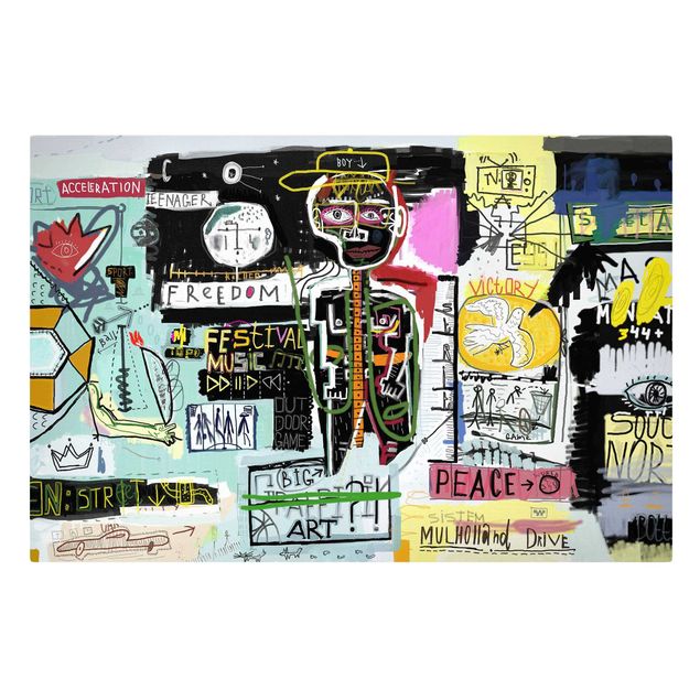 Leinwandbild - Abstract Graffiti Art - Querformat - 3:2
