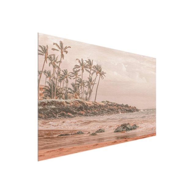 Glasschilderijen Aloha Hawaii Beach
