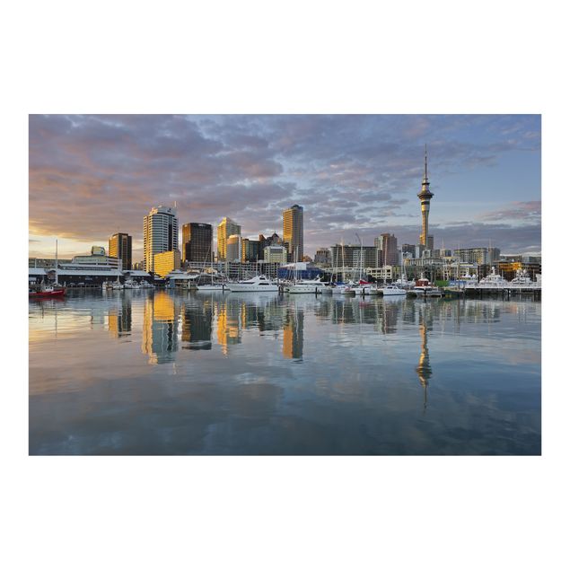 Fotobehang Auckland Skyline Sunset