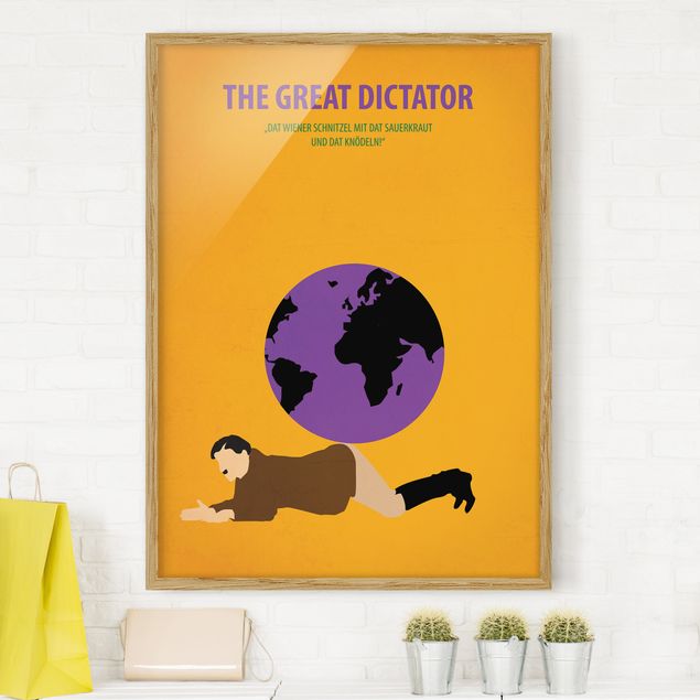 Ingelijste posters Film Poster The Great Dictator