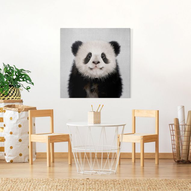 Leinwandbild - Baby Panda Prian - Quadrat 1:1