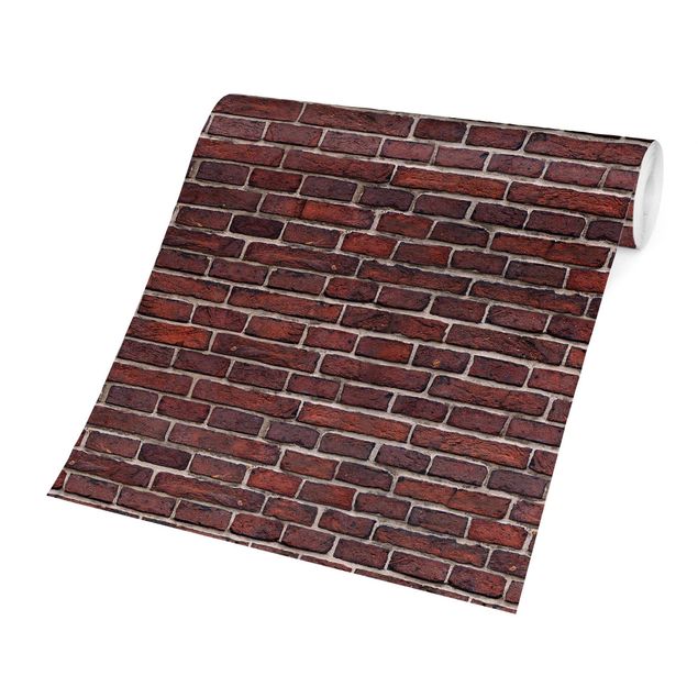 Fotobehang Brick Wall Red
