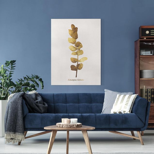 Canvas schilderijen Gold - Eucalyptus
