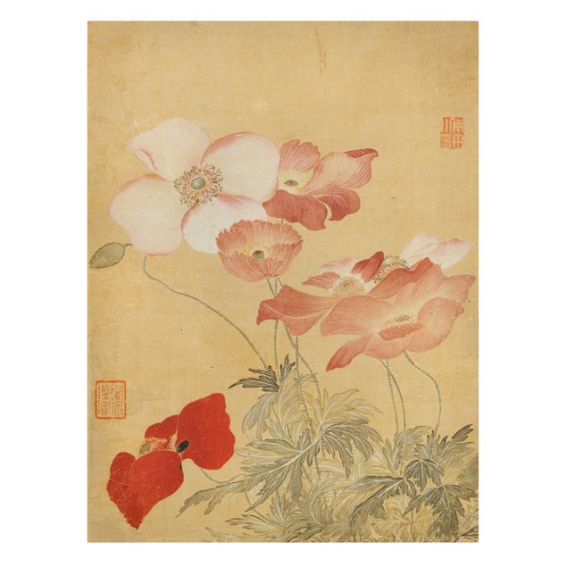 Canvas schilderijen Yun Shouping - Poppy Flower
